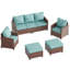 Ensemble de conversation avec coussin 7 pièces Piese-223078691-223078700-223078702