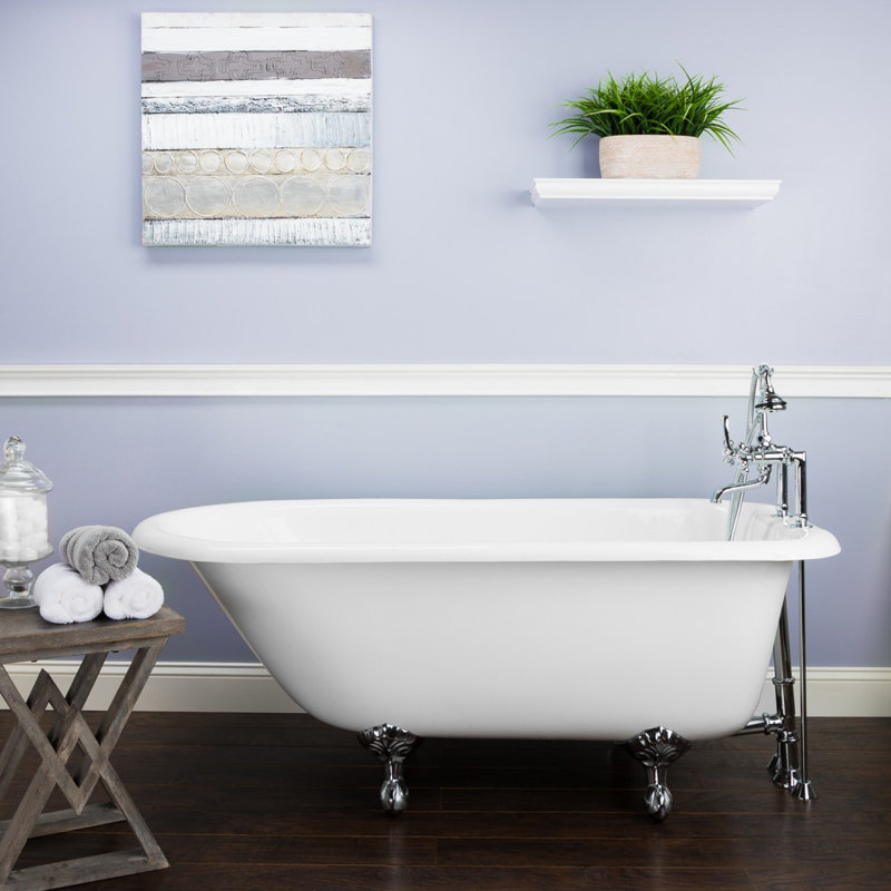 Baignoire de trempage à pattes Heritage, Chrome, H 24,5 po x L 54,5 po x l 30 po