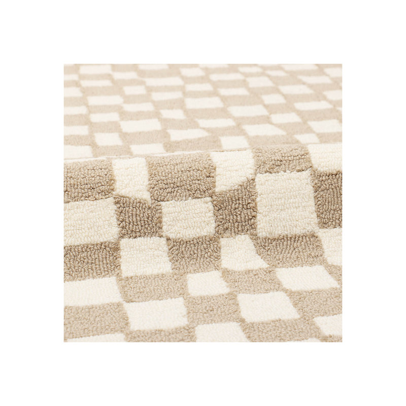 Wool Checkered Indoor Rug, Rectangle 10' x 14'