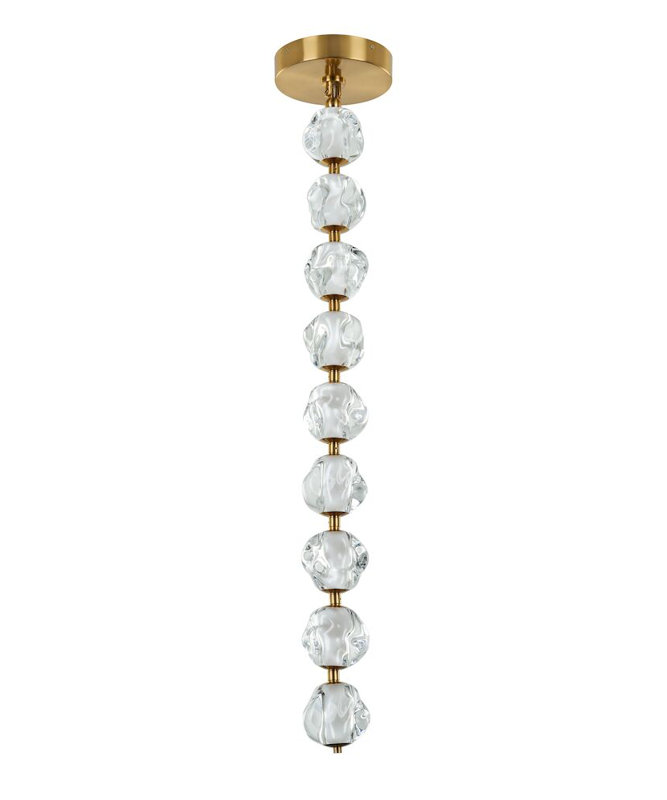 Yoshua - Light Gold LED Geometric Pendant
