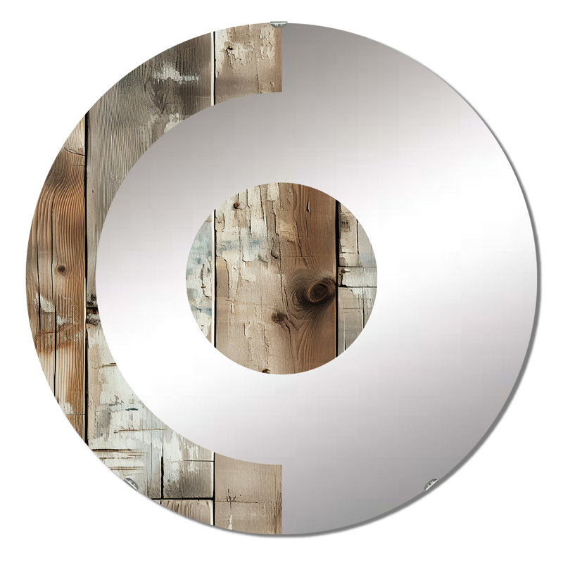 Miroir mural Rustic Farmhouse, 31,4 po x 31,4 po