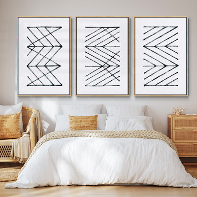 " Geometric Meditation I " 3 - Pieces