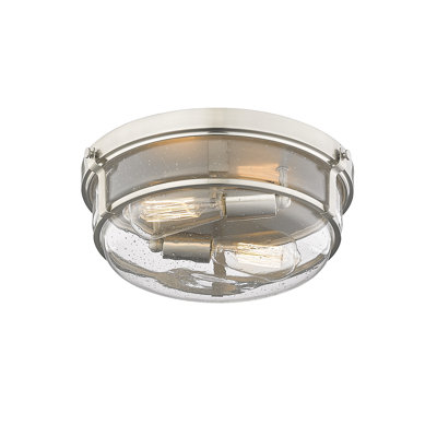 Mayson 2-Light Flushmount Ceiling Light Brushed Nickel