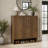 30 Pair Shoe Storage Cabinet with Adjustable Shelves-610655709