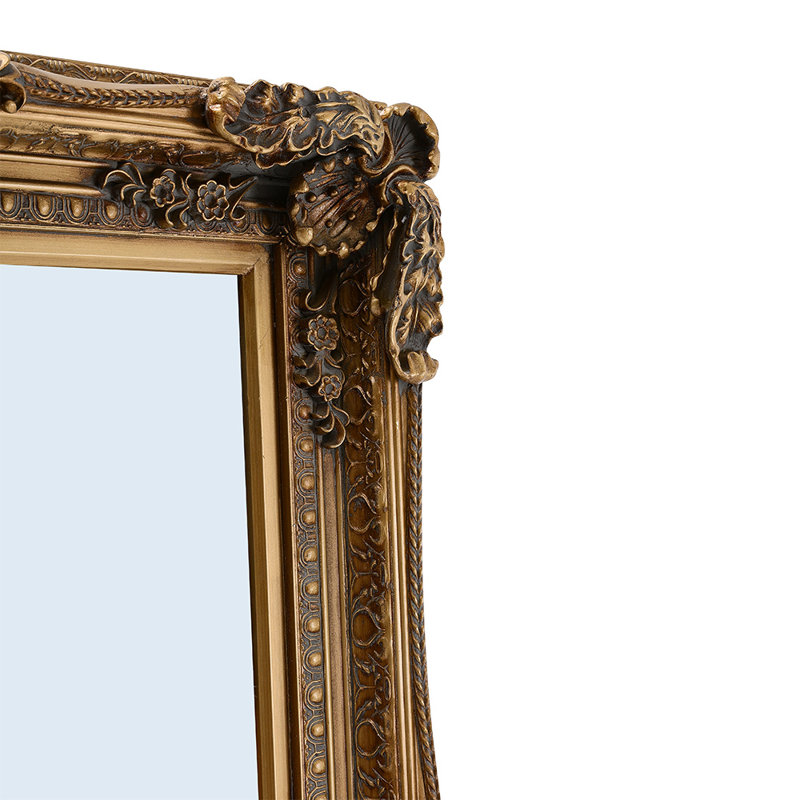 Dunmurry Solid Wood Arch Mirror, 173cm H x 87cm W, Brown