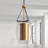 1 - Light Single Oval Pendant in Warm Brass/Bronze-876020724