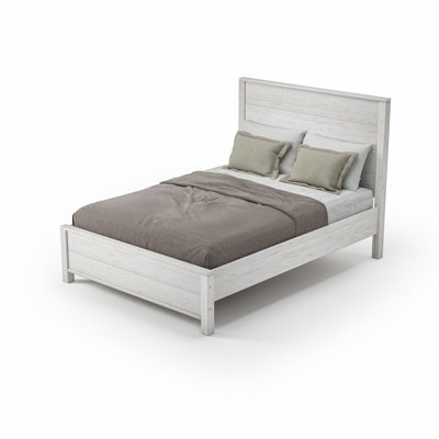 Standard Baja Platform Bed - Full Size - Shabby White Finish
