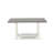 6-Piece Mid Century Table Set Contains a Cement Dining Table and Wooden Bench and 4 Dark Shitake Linen Fabric Kitchen Chairs with High Back - Wire Brushed Linen White-1727671581-1727671577-1721369397