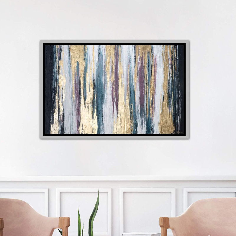 « walk of fierté » par nikki chauhan-print, H 26 po x l 40 po x P 1,5 po, Toile avec cadre argenté