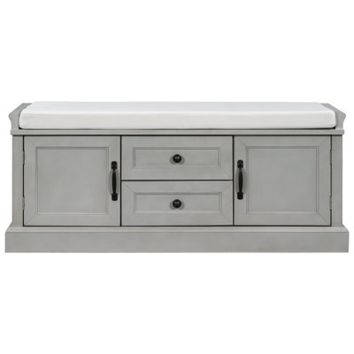 Velvet Upholstered Storage Bench