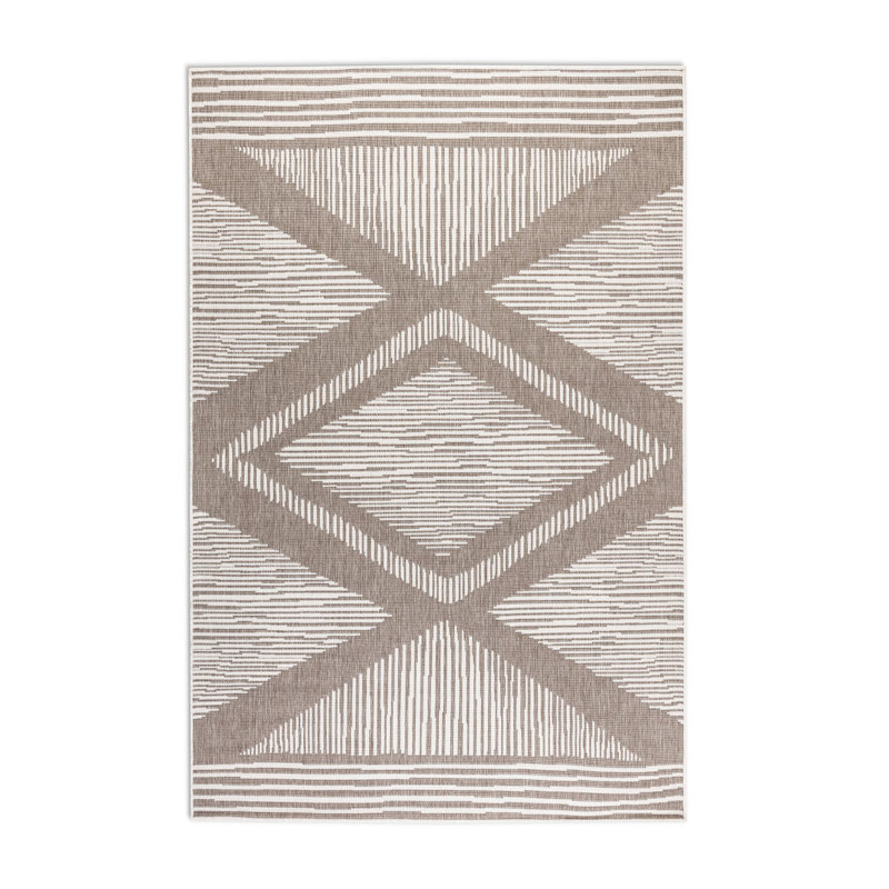 Gemini Geometric Indoor / Outdoor Area Rug, Rectangular 160 x 230cm