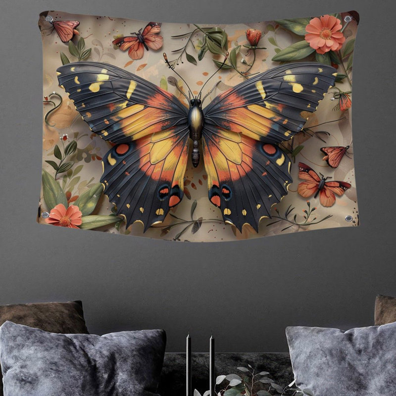 Tapisserie en microfibre, H 88 po x l 104 po