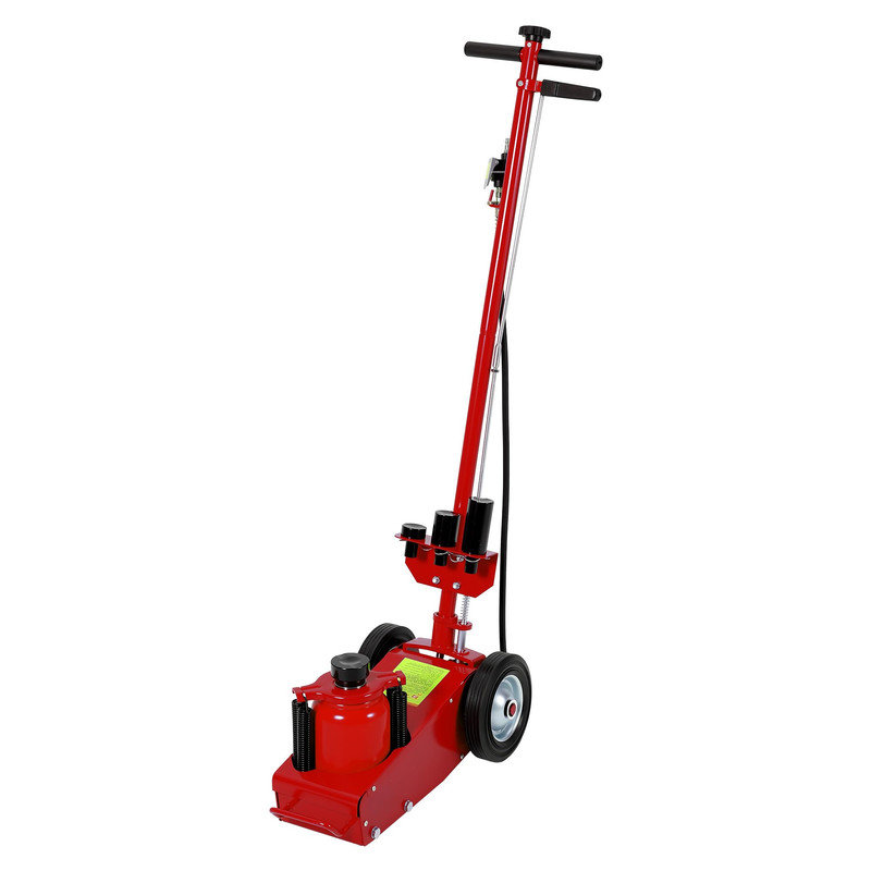 Cric de plancher hydraulique 35 tonneaux à profil bas, 4 adaptateurs, poignée réglable de 46 po pour poids lourds et tracteurs