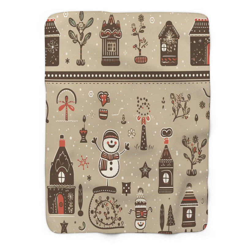 Couverture 1 pièce Frosty Snowman Time, L 60 po x L 80 po