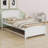 Platform Bed With Trundle-408537041