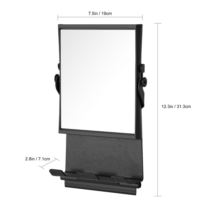 Miroir de douche sans buée pour le rasage