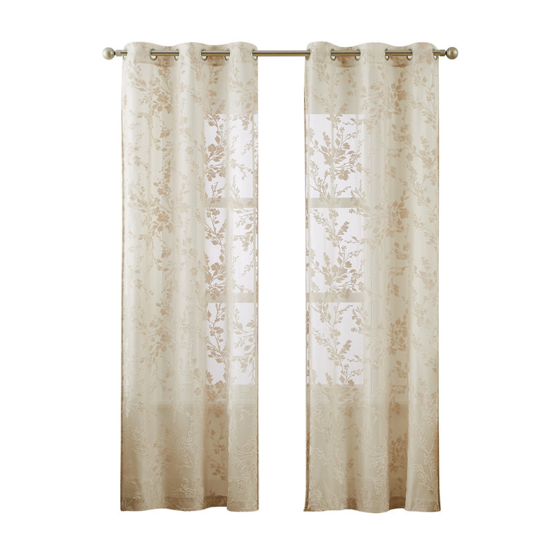 Shontel Semi-Sheer Curtain Pair, 37" W x 96" L
