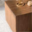Table basse en MDF imitation bois imitation grain de bois, table d'appoint cubique, ensemble pour chambre à coucher pour petit espace, ensemble de 2, entièrement assemblé, noyer-338558778