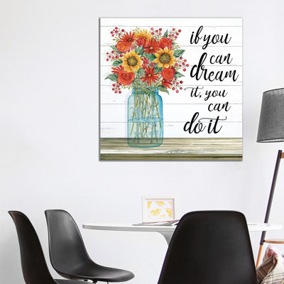 If You Can Dream It by Bluebird Barn - Wrapped Canvas Print