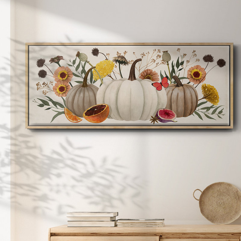 Harvest Time- Framed Canvas, 20" H x 50" W