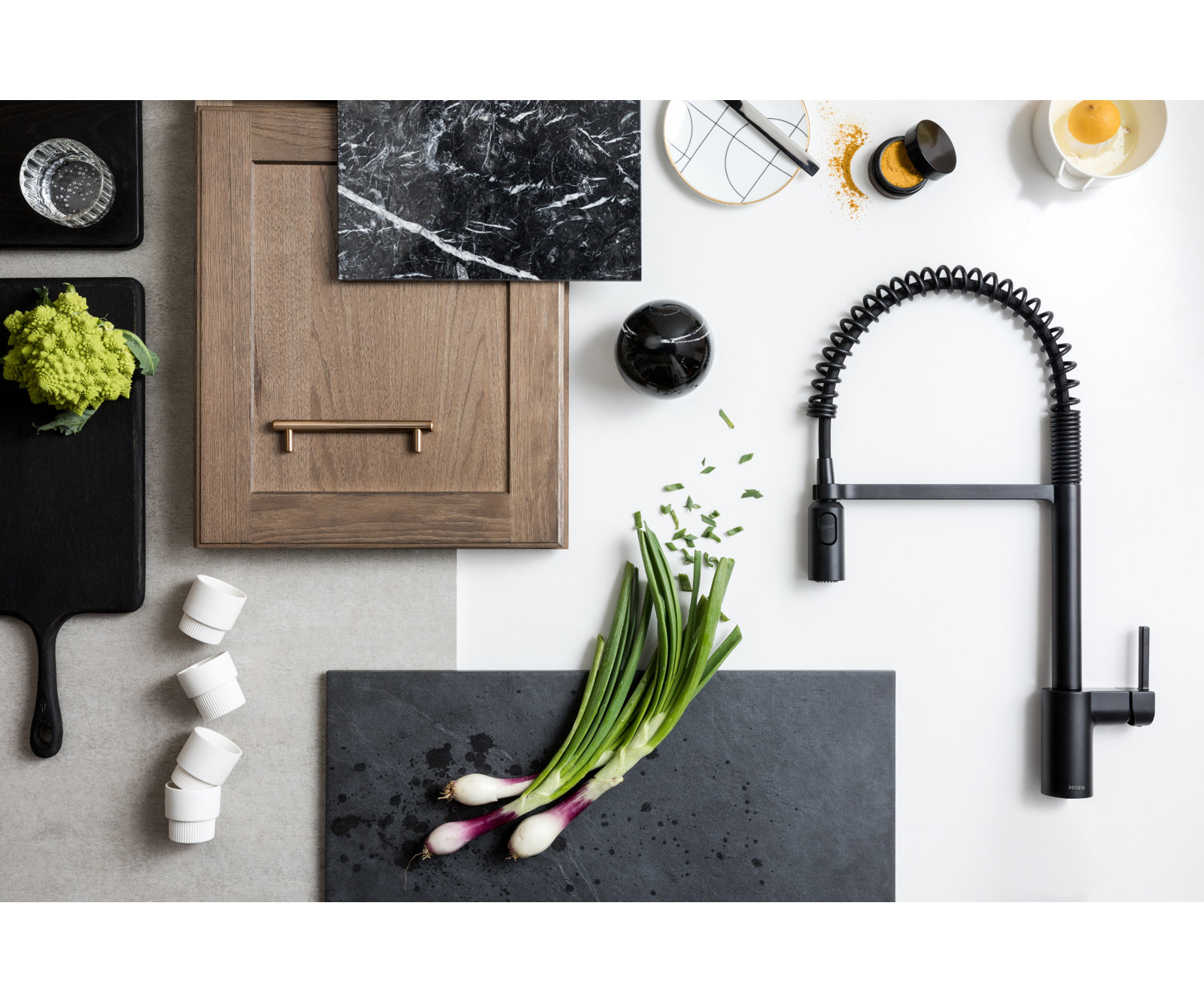 Moen Align MotionSense Spring Faucet, Matte Black