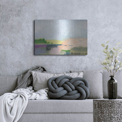 Art mural en métal Lark Manor ™ «In The Desert Quiet 2» par Jan Weiss