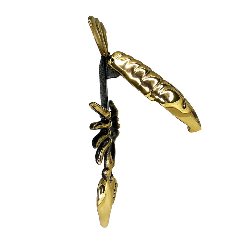 Heurtoir de porte homard Maine, Laiton