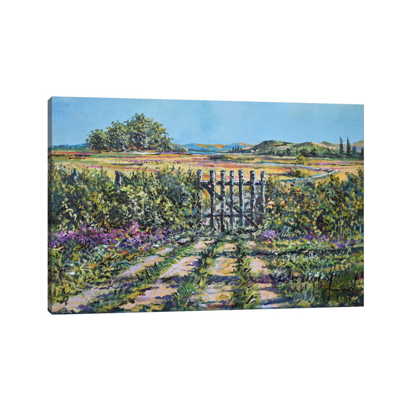 Mary's Field by Sinisa Saratlic - Painting on Canvas, Wrapped Canvas, 30.48cm H x 45.72cm W x 1.91cm D