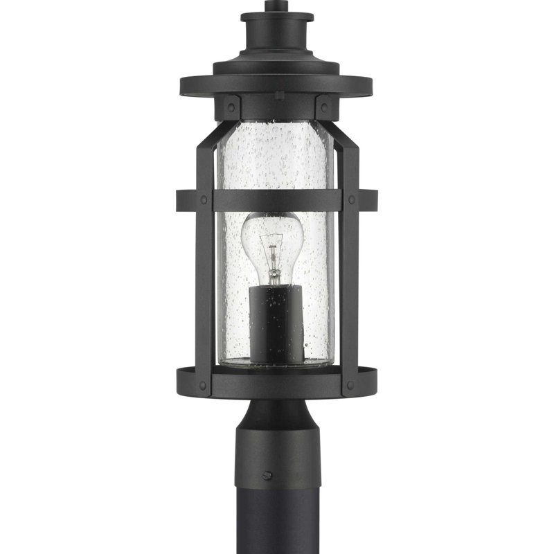 Haslett Seeded Lantern Head, Black
