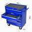 Coffre à outils à 5 tiroirs, armoire de rangement pour outils pour le garage avec 4 roues et système de verrouillage-1633454253