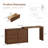 Anita Solid Wood Makeup Vanity with 6 Drawers, Adjustable & Storage