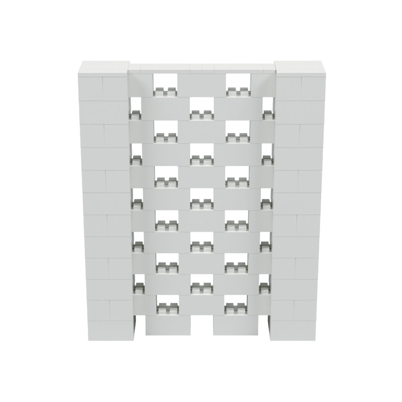 Ensemble mural Everblock, Gris clair, H 72 po x l 60 po x P 12 po