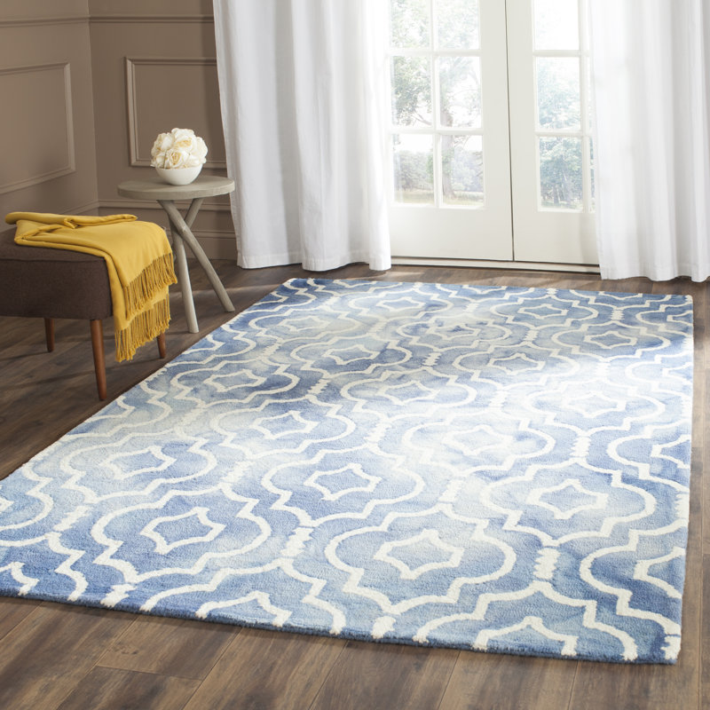 Berman Hand Tufted Wool Geometric Rug, Rectangle 4' x 6'
