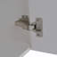 Meuble-lavabo flottant mural avec lavabo en résine blanche et porte d'armoire à fermeture en douceur-1329957220