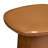 Kerri Brown Concrete Round End Table Glass Fiber Reinforced Cement Pedestal Base Sculptural Accent Table-799870755