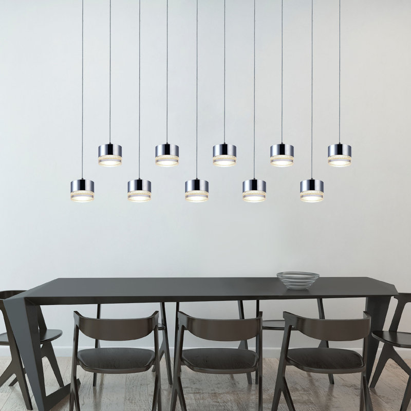 Barnsdall 10 - Light Cluster Pendant, Chrome
