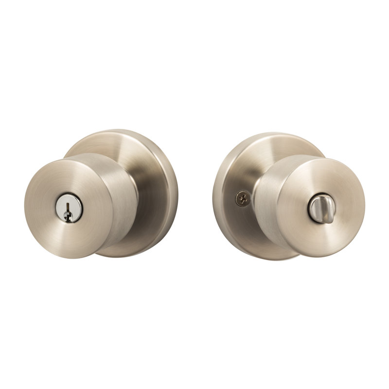Ensemble de boutons d'entrée Bergen, Acier inoxydable satiné