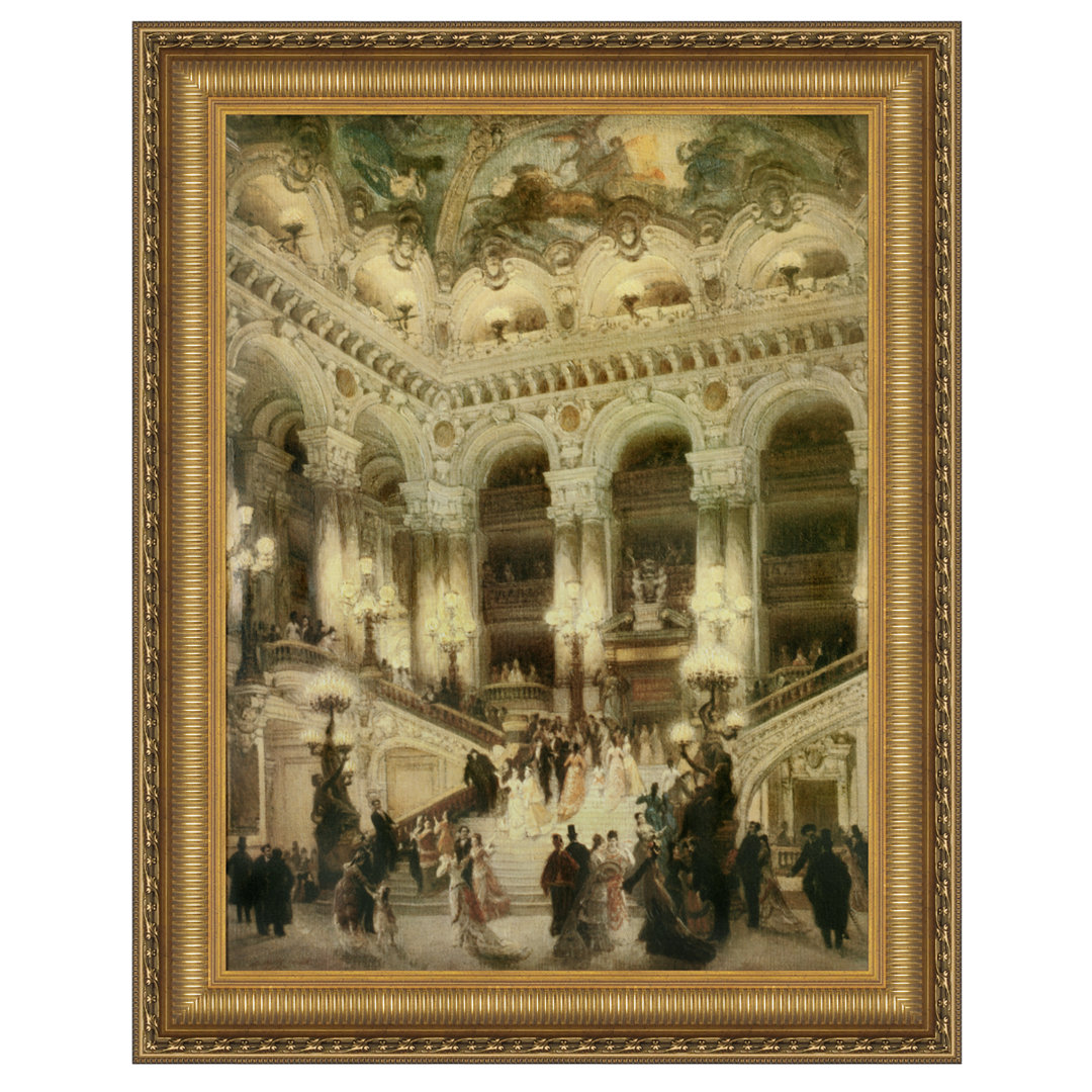 Le Couloir de l'Opera Framed Painting Print on Canvas Vault W Artwork 