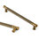 Paquet de 6 poignées de tiroir pour poignées d'armoire, poignées de bar rétro pour armoires de cuisine, garde-robe, quincaillerie en métal massif de centre à centre