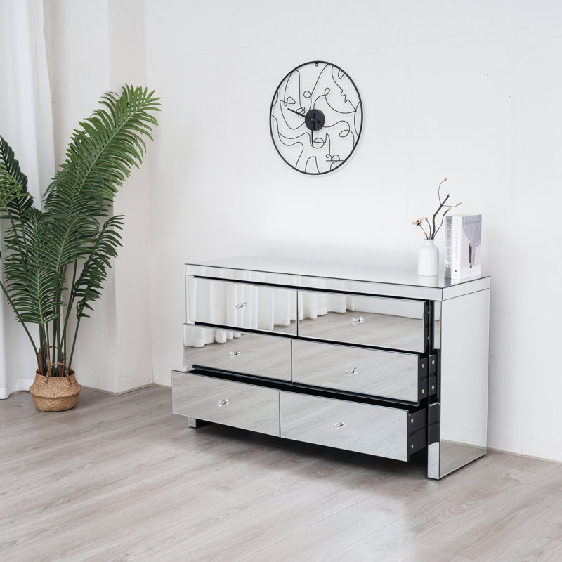 Ailana 125 cm W Chest of 6 Drawers