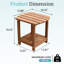 Table de bout d'extérieur en PEHD Adirondack-1482439237