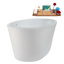 Baignoire autoportante et plateau 60 "avec drain interne 60" Streamline-108298466