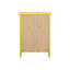 Table de chevet jaune vibrante