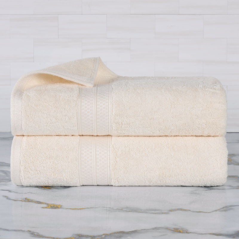 Serviettes de bain Nolhan, Ivoire