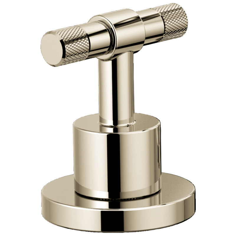 Litze® Widespread Lavatory Faucet With Low Spout, T-Lever Handle, Polished Nickel, 1.2 GPM