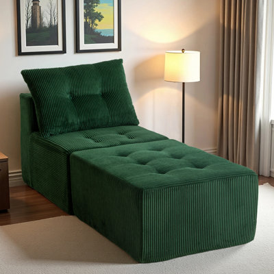 Modular Sectional Chaise Lounge,deep Seat Boneless Bean Bag Sofa by Mercer41