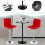 Ensemble de table de pub 3 pièces Allana-Jo 24 po et 2 tabourets de bar réglables noirs-582580672