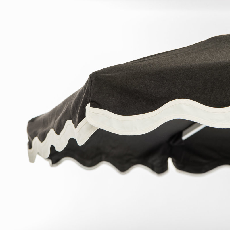 Market 84'' W Umbrella, Black/White
