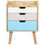 Ouellette 47cm W Solid Wood Bedside Table