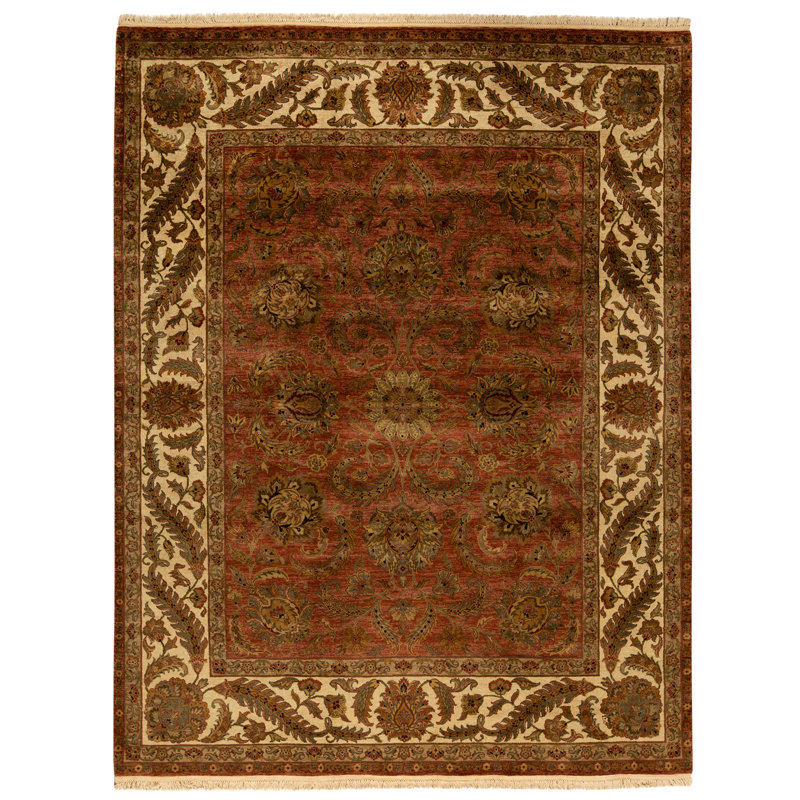 Tapis rouille de haute qualité noué à la main